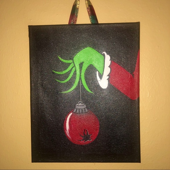Customizable Grinch Hanging Paintings 11x14 - Picture 2 of 5